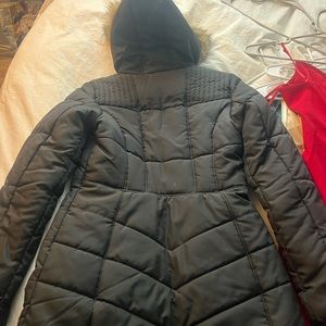winter coat with fur hood